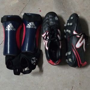 Soccer shoes and protectors